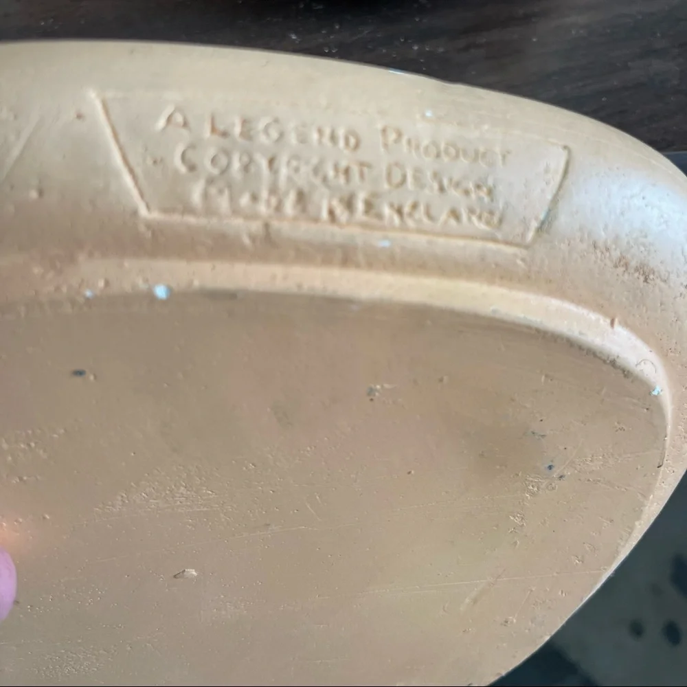 Set of 3 Vintage 1974 Legend Products England 3D Chalkware landscape Wall Plates - Picture 8 of 8